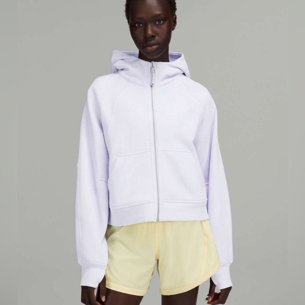 Lululemon Pastel Blue Oversized Full Zip Scuba